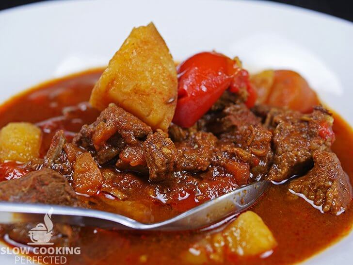 Beef Goulash cooked in the Slow Cooker