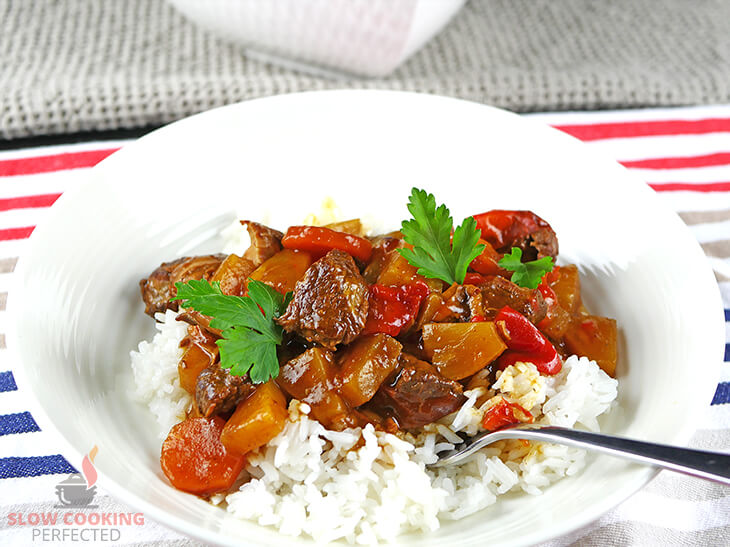 Sweet and Sour Pork with Rice