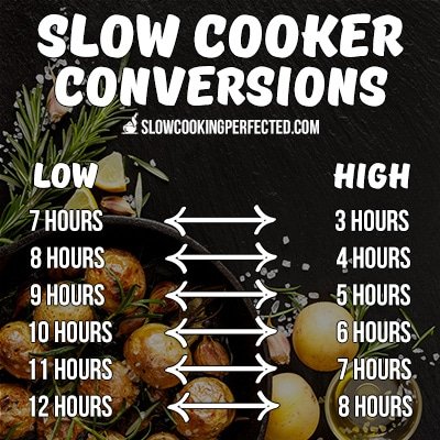 Slow Cooker High to Low Conversions