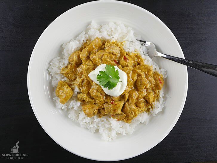 Chicken korma with Rice