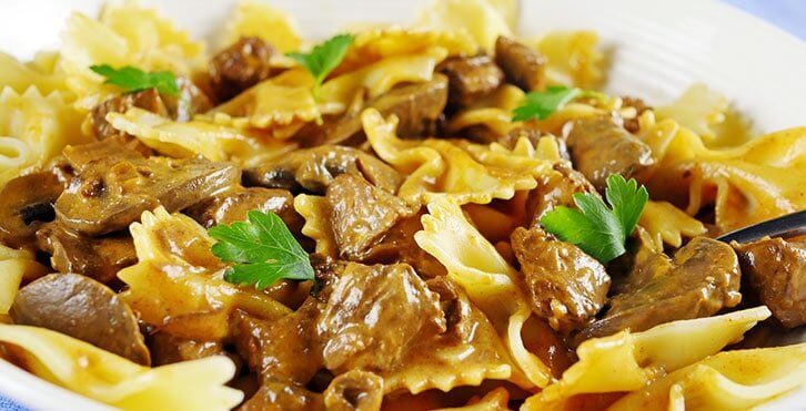 slow cooker beef stroganoff dairy at the end