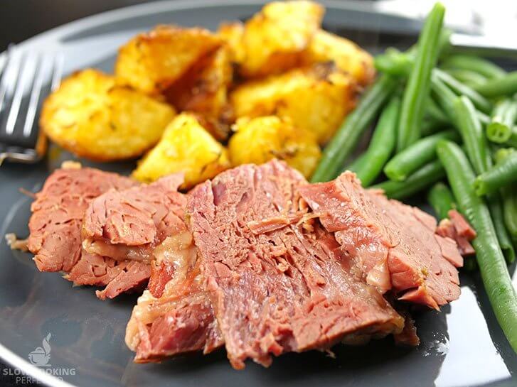 Corned Beef with potatoes and greens