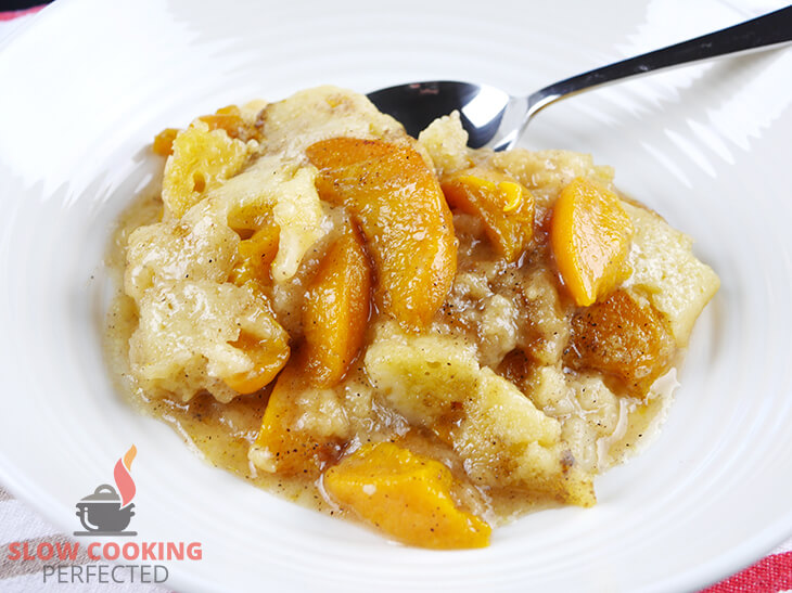 Peach Cobbler from a Slow Cooker