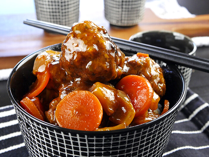 Slow Cooker Sweet & Sour Meatballs