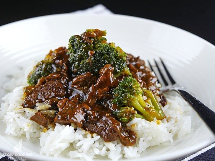 slow cooker beef and broccoli