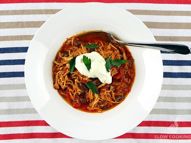 Chicken Chili with Sour Cream