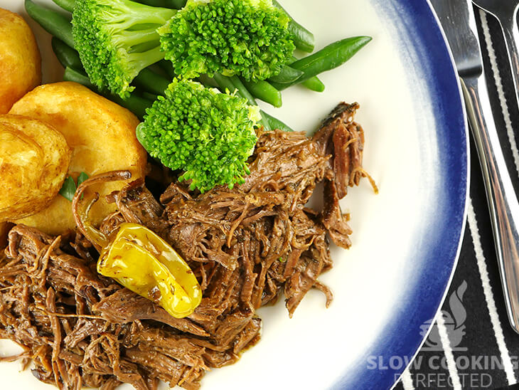 Slow Cooker Mississippi Beef Pot Roast