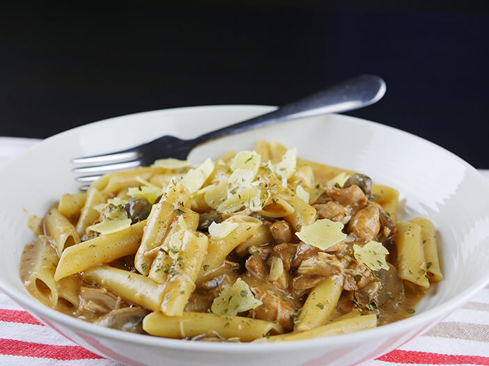 Slow Cooker Chicken Stroganoff