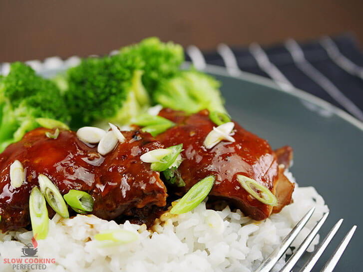 Teriyaki Chicken with Rice and Broccoli