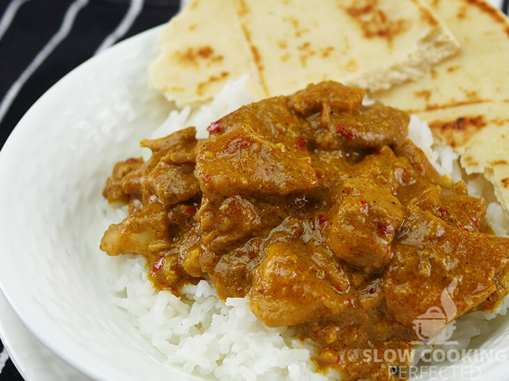 Slow Cooker Chicken Curry made with Peanut Butter