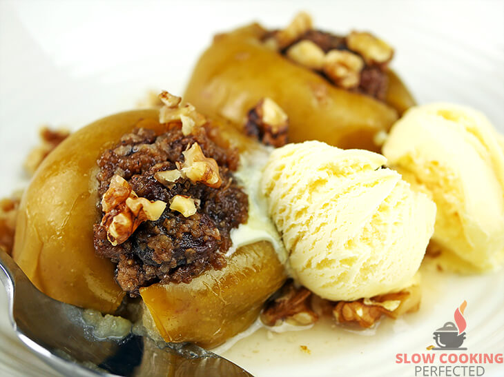 Baked Apples cooked in a Slow Cooker