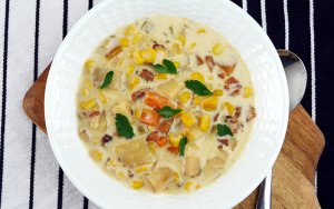 Featured image for Creamy Slow Cooker Corn Chowder