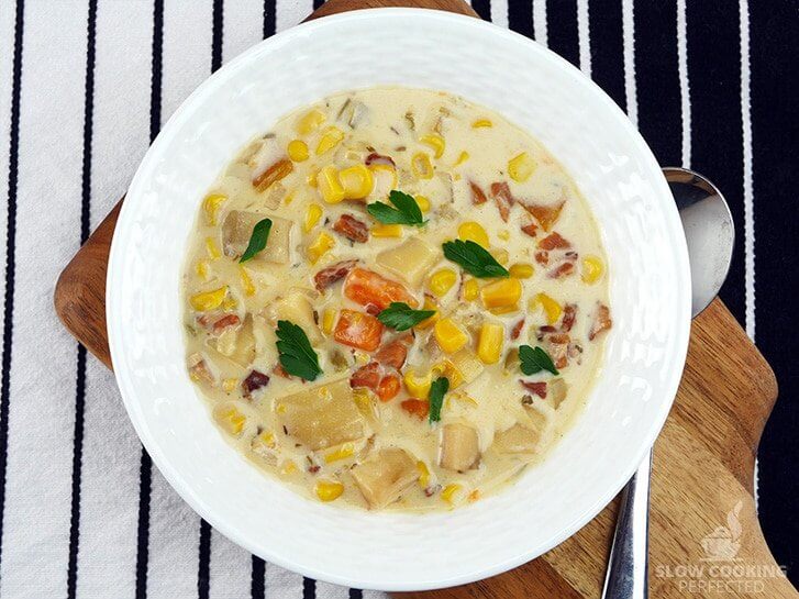 slow cooker corn chowder