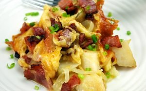 Featured image for Slow Cooker Cheesy Potatoes with Bacon