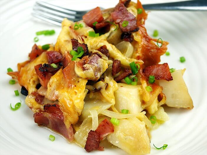 Slow Cooker Cheesy Potatoes with Bacon Slow Cooking Perfected