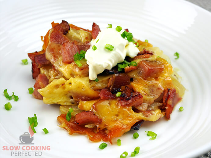 Cheesy Potatoes with Bacon and Sour Cream