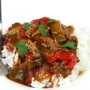 Slow Cooker Pepper Steak