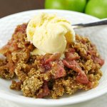 Featured image for Slow Cooker Apple & Rhubarb Crisp