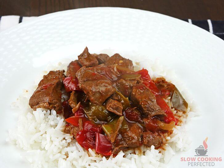 Pepper Steak with Rice