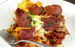 Featured image for Slow Cooker Pizza Casserole
