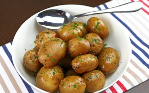 Featured image for Herby Slow Cooker Baby Potatoes