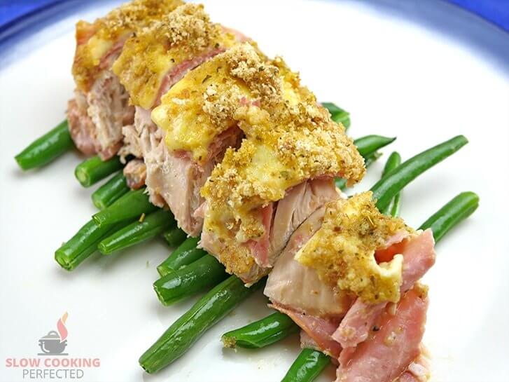 slow cooker chicken cordon bleu