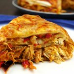 Featured image for Layered Slow Cooker Chicken Enchiladas