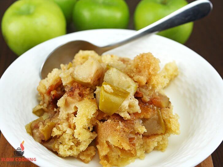 Apple Cobbler made in the Slow Cooker