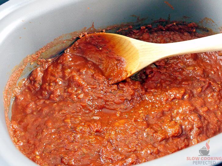 Marinara Sauce in the slow cooker