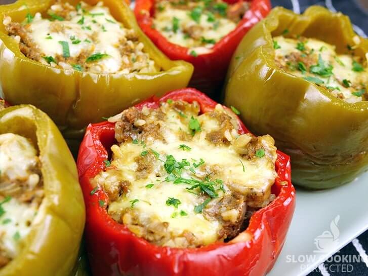 Slow Cooker Stuffed Peppers