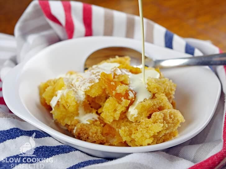 Slow Cooker Apricot Dump Cake