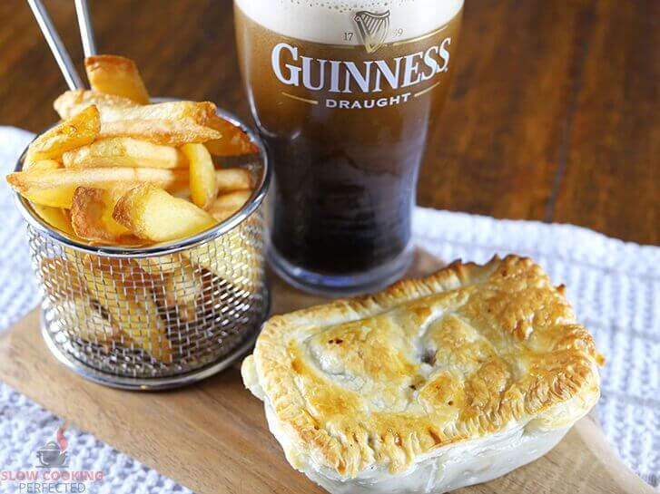 Slow-Cooked Steak and Guinness Pie