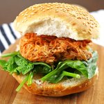 Featured image for Shredded Slow Cooker Buffalo Chicken