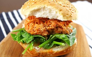 Featured image for Shredded Slow Cooker Buffalo Chicken