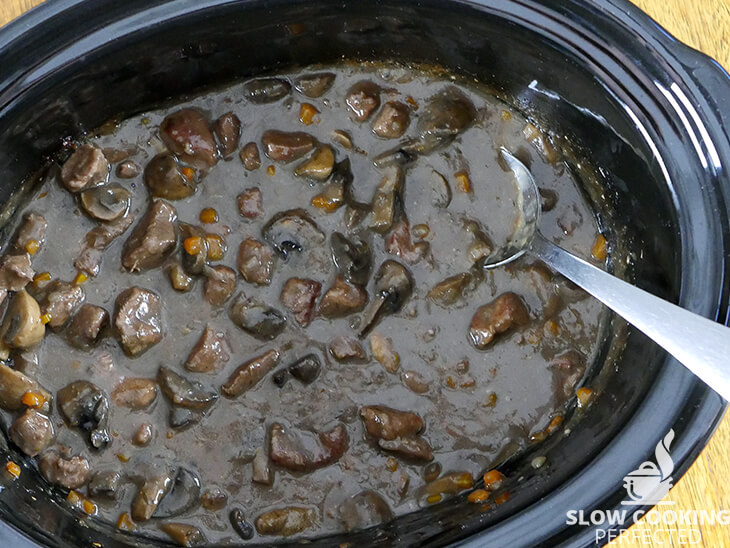 Beef and Mushroom Pie in the Slow Cooker