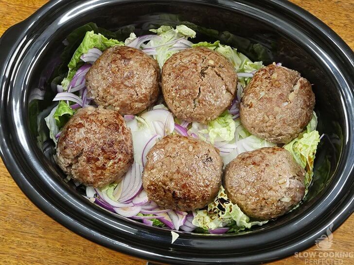 Slow Cooker Lion's Head Meatballs Uncooked