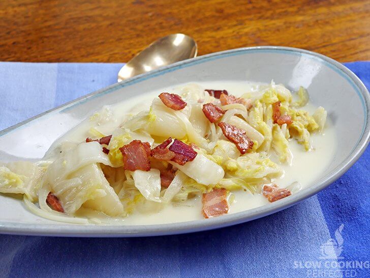 Slow Cooker Creamy Chinese Cabbage