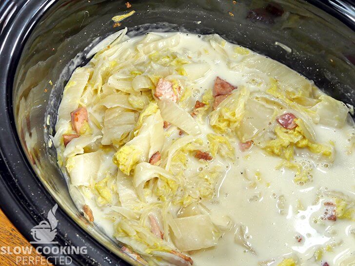 Creamy Chinese Cabbage in the Slow cooker