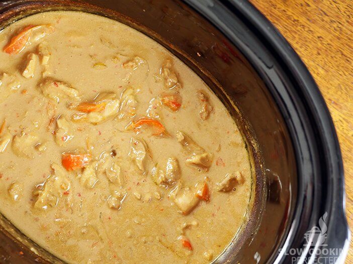 Satay Chicken in the Slow Cooker