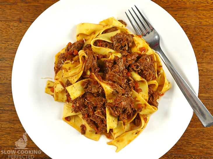 Slow-Cooked Beef Ragu with Pappardelle Pasta