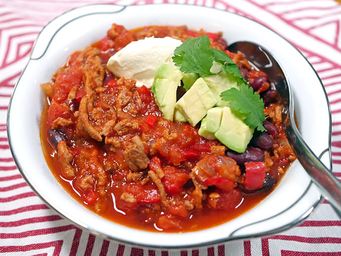 Slow Cooker Turkey Chili