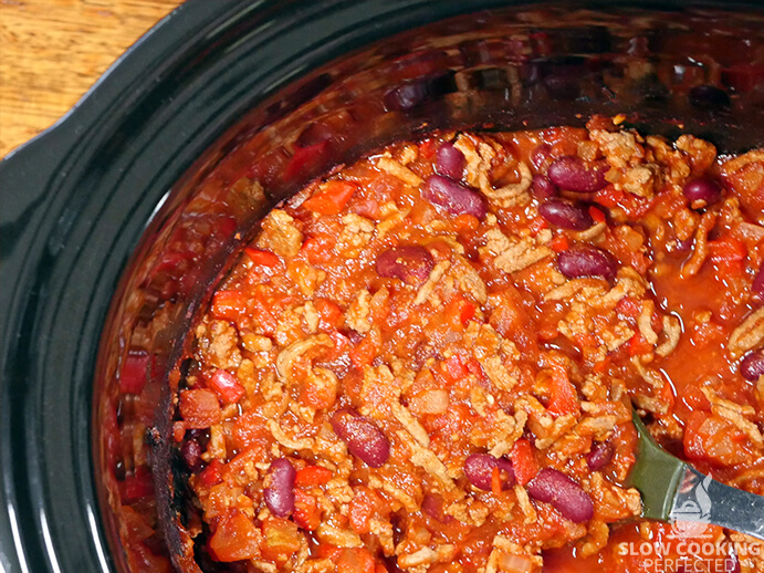 Turkey Chili in a Slow Cooker