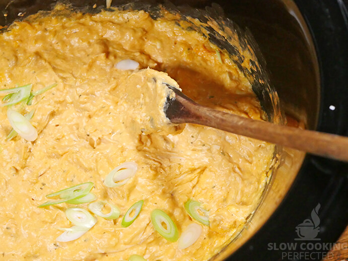 Buffalo Chicken Dip in the Slow Cooker