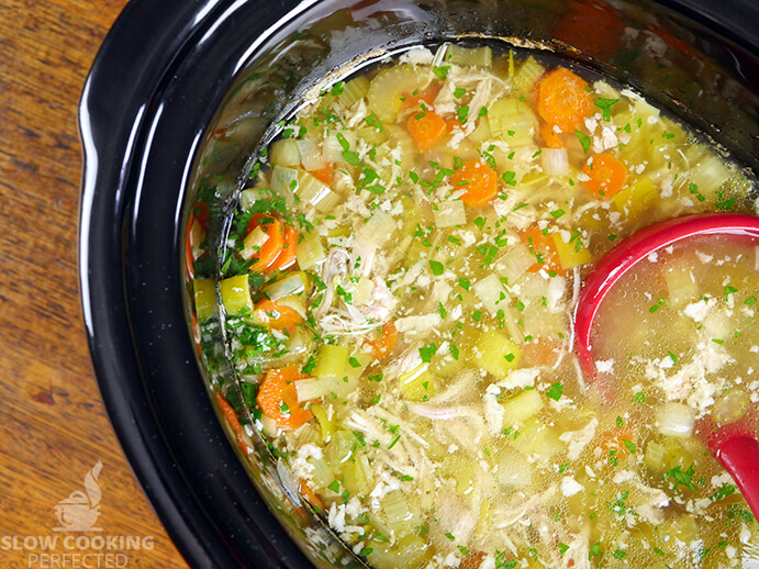 Chicken Soup in a Slow Cooker