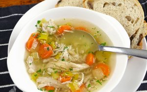 Featured image for Healthy Slow Cooker Chicken Soup