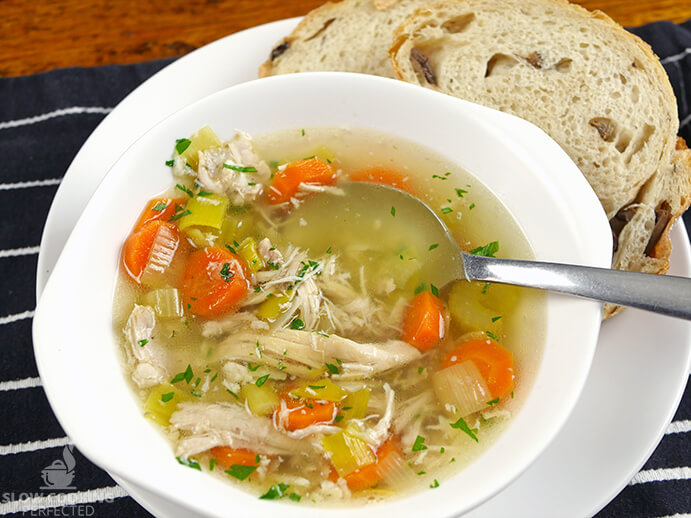 Healthy Slow Cooker Chicken Soup - Slow Cooking Perfected