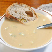 Slow Cooker Parsnip and Blue Cheese Soup