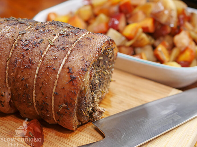 Pork Loin Roast Ready for Slicing