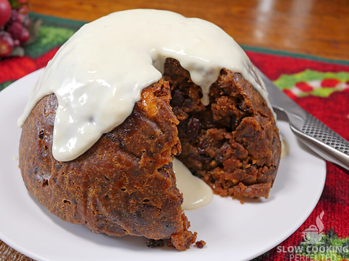 Slow Cooker Christmas Pudding