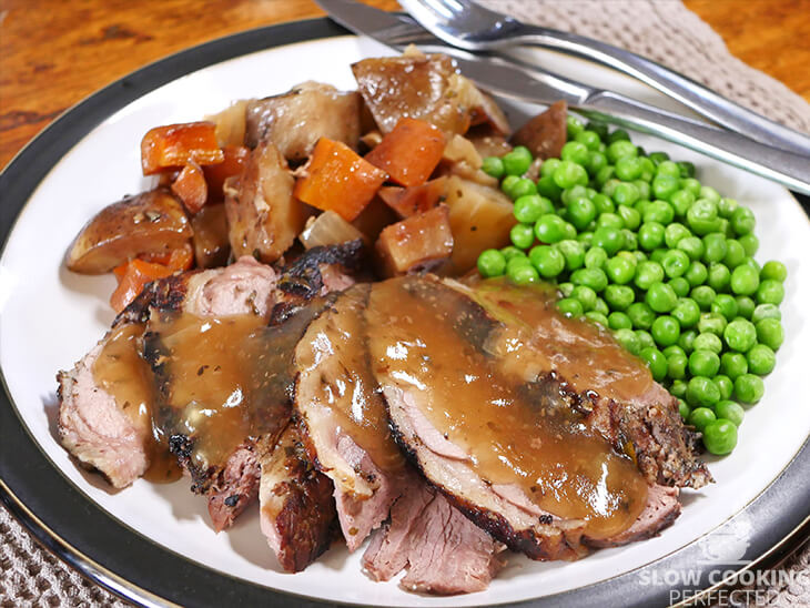 Slow Cooker Roast Lamb Leg